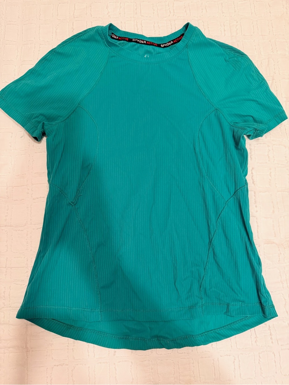 Spyder Teal Short Sleeve Athletic Tee